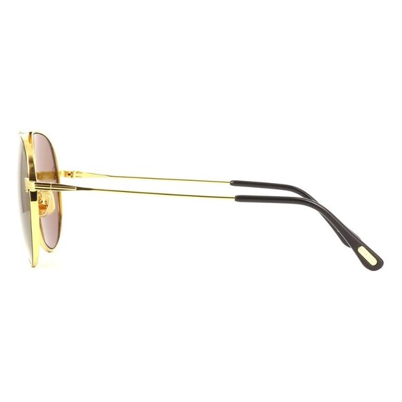 New TOM FORD Dashel-02 Gold Aviator FT0996/S 01J Sunglasses Women - Picture 3 of 4